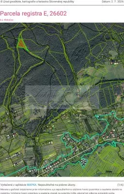 ONLINE AUKCIA spoluvlastníckych podielov na pozemkoch (les) v obci Klokočov, okres Čadca (súbor č. 1)!