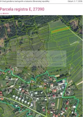 ONLINE AUKCIA spoluvlastníckeho podielu 4/12 na pozemku o výmere 1761 m2 v obci Klokočov, okres Čadca (súbor č. 6)!
